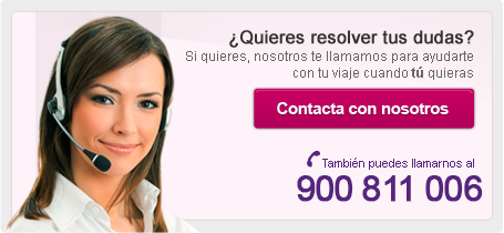 Te llamamos para ayudarte con tu viaje