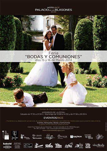 Cartel Feria de novios en el Hotel Palacio de los Blasones en Burgos 2014