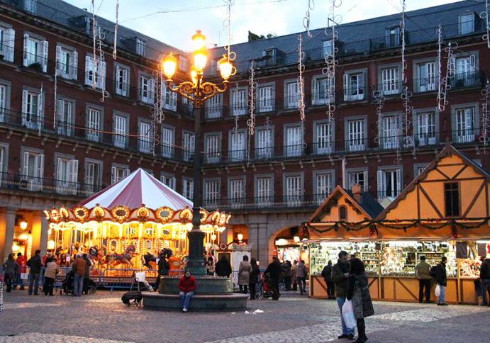 Navidad en Plaza Mayor de Madrid