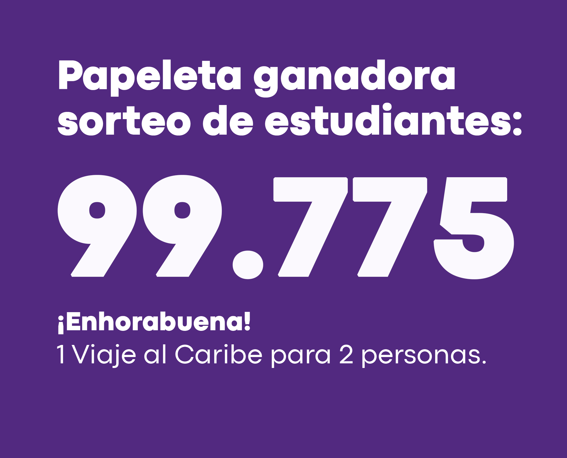 SORTEO ESTUDIANTES