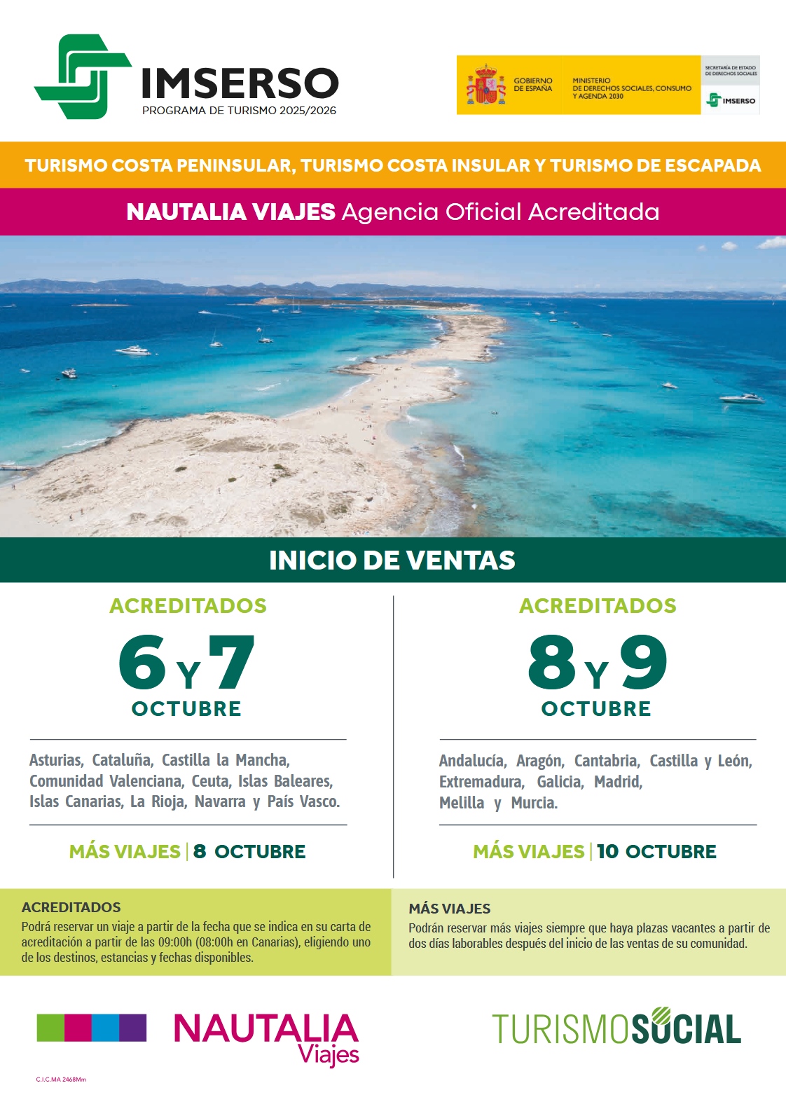 Agencias Nautalia viajes Imserso 2025-2026