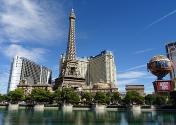 Panorámica de hoteles en Las Vegas