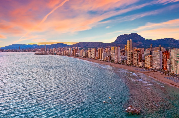 Atardecer en Benidorm