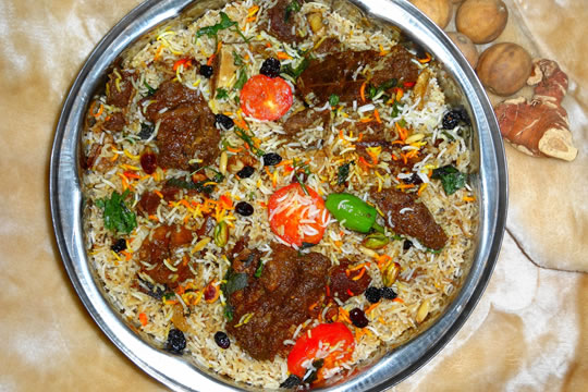 Biryani, uno de los platos típicos de Bangladesh