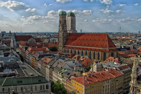 Panorámica de Múnich, Alemania