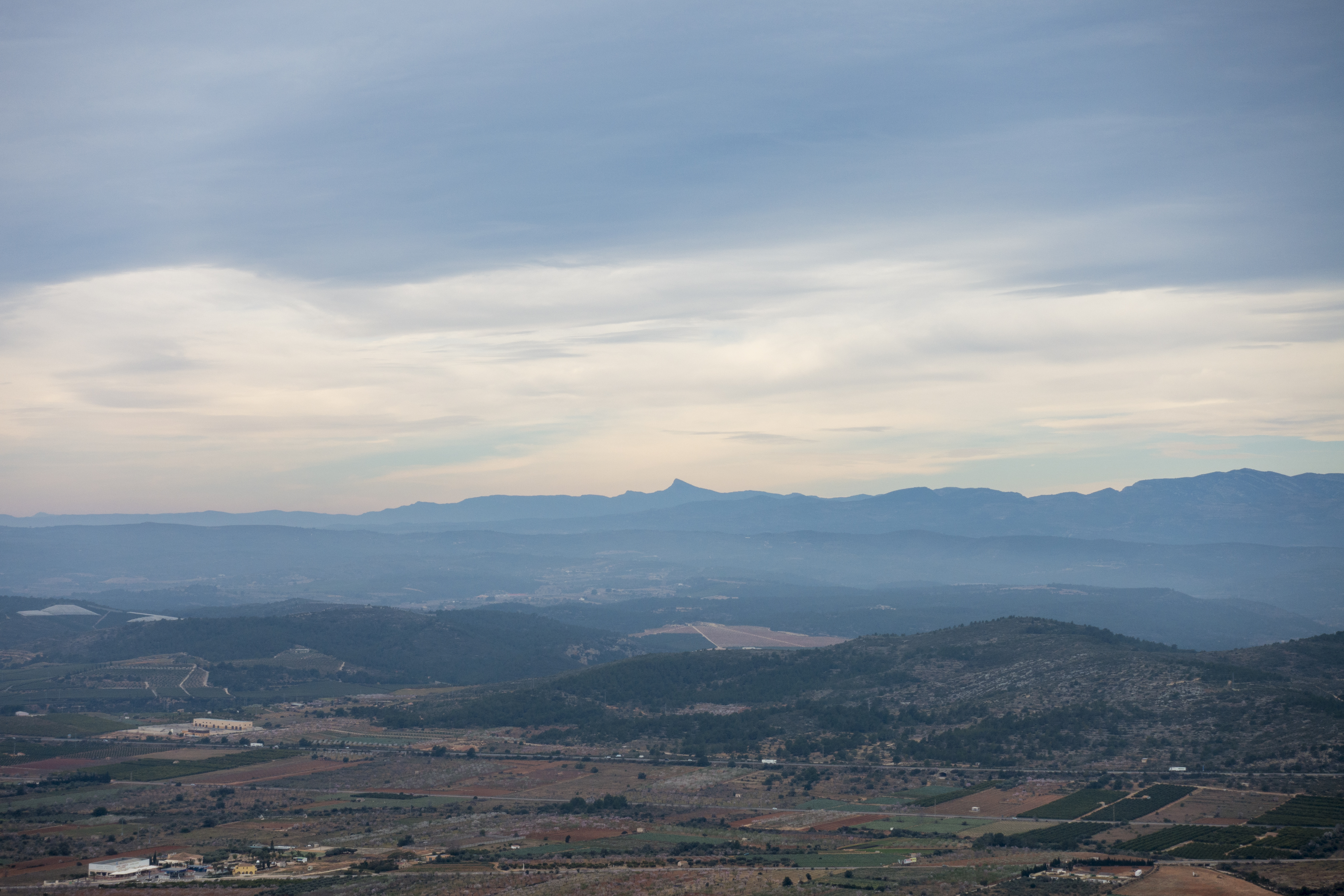 Vistas de la sierra de Irta desde Alcossebre