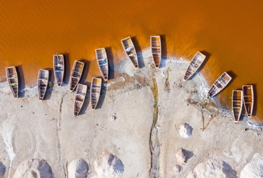 Botes de pesca senegaleses